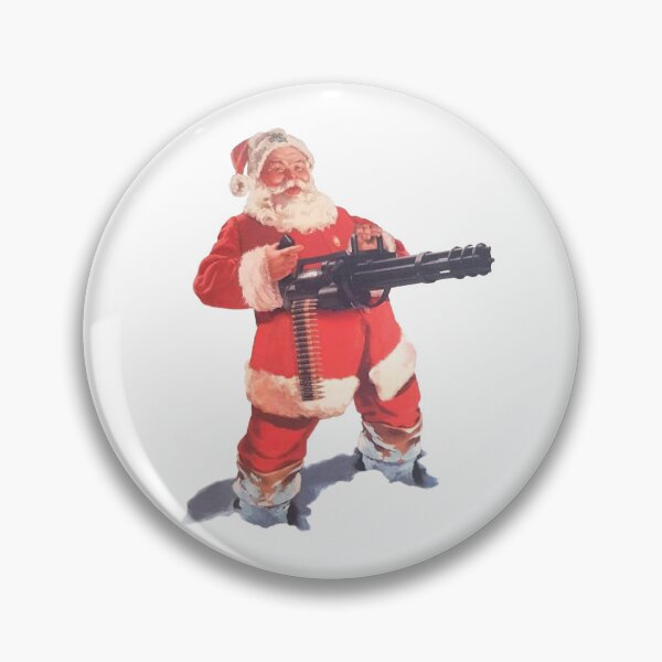 Item preview, "Santa Locked and Loaded"  Funny Christmas Santa Design designed and sold by DragonsDepot.