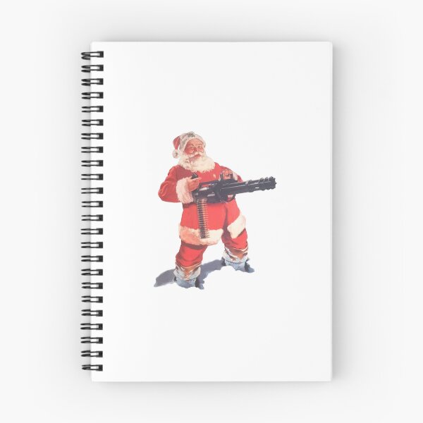Item preview, "Santa Locked and Loaded"  Funny Christmas Santa Design designed and sold by DragonsDepot.