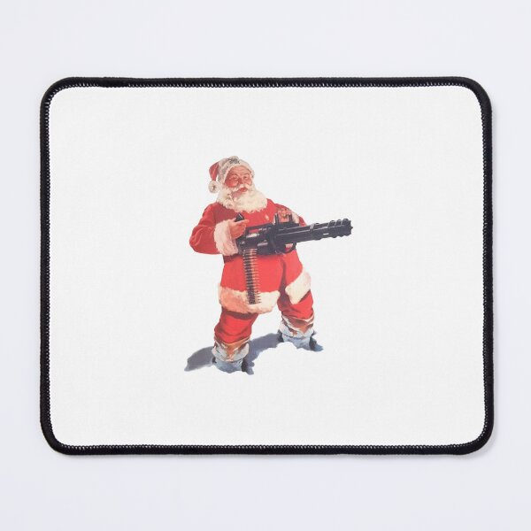 Item preview, "Santa Locked and Loaded" Funny Christmas Santa Design designed and sold by DragonsDepot.