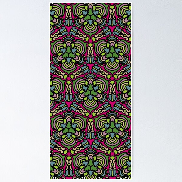 Item preview, Colourful symmetric art  designed and sold by  Mudikeys.