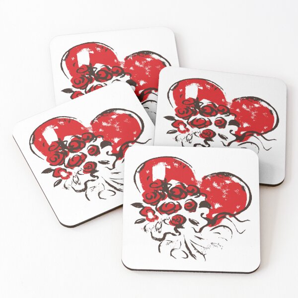 Aperçu de l'œuvre Saint Valentin - coeur floral vintage créée et vendue par GNDesign.