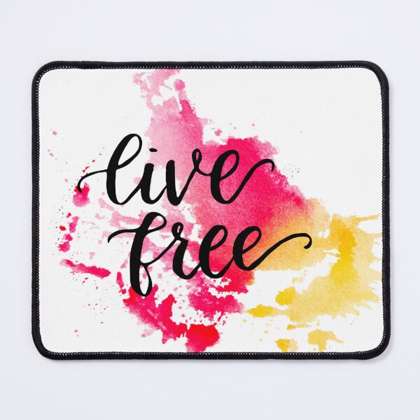 Item preview, Live Free Watercolor Splatters designed and sold by CreatedByCarol.