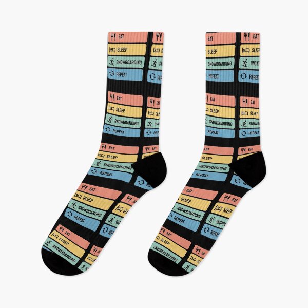 Item preview, Eat Sleep Snowboarding Repeat Vintage Colors designed and sold by bolkibox.