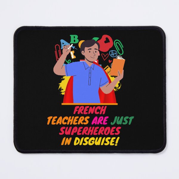 Item preview, French Teacher Superhero Appreciation Gift designed and sold by superteachers.
