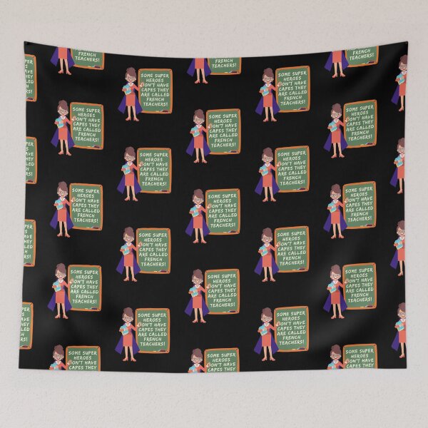 Item preview, French Teacher Superhero designed and sold by superteachers.