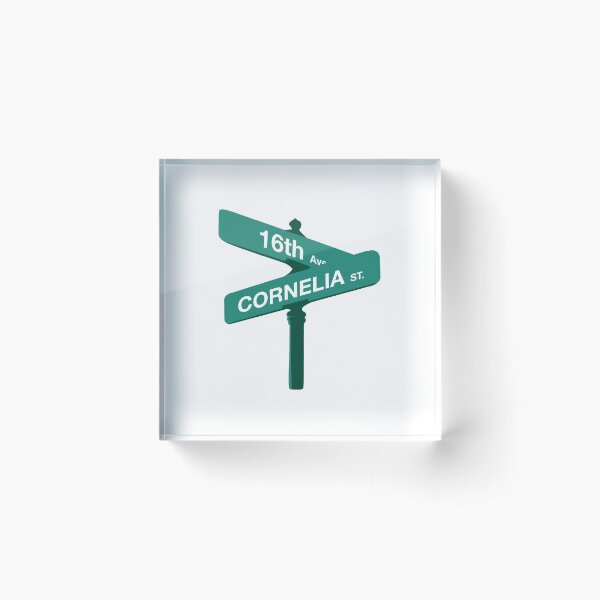 Item preview, Cornelia St 16th Avenue sticker  designed and sold by Emma Tams.