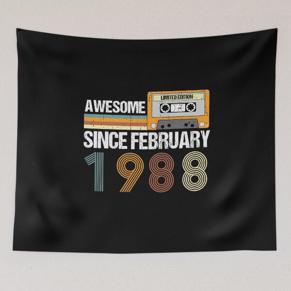 Item preview, Awesome Since February 1988 | 35th Birthday Gifts | 35 Years Old Gifts designed and sold by AMINE  ★★★★★.