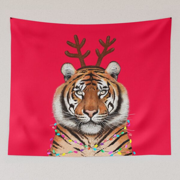 Item preview, Christmas tiger designed and sold by Valeriya Korenkova Kodamorkovkart.