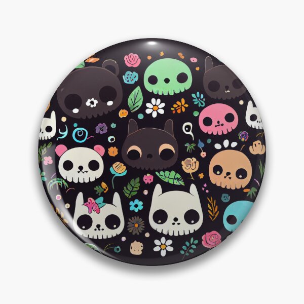 Item preview, Kawaii Skull Pattern designed and sold by IcarusPrints.