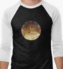 Time to Read - Magical Book Sparkle Clock Baseball ¾ Sleeve T-Shirt