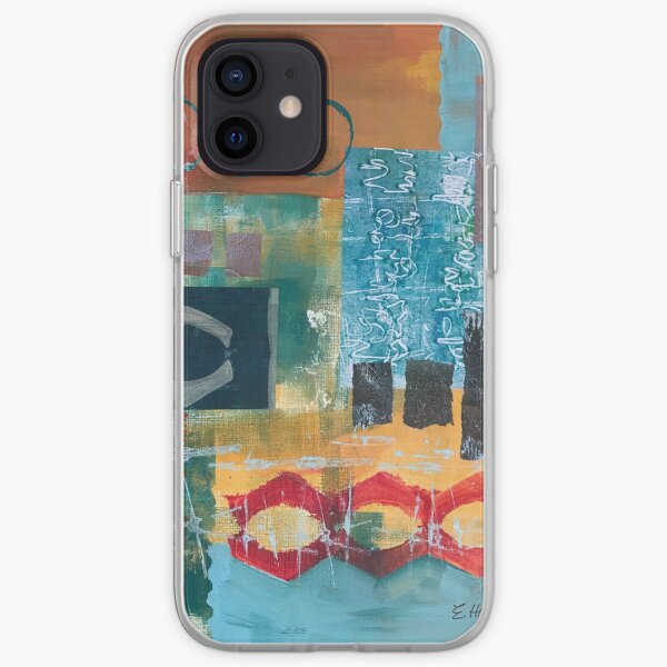 Primary Color Abstract Collage iPhone Soft Case