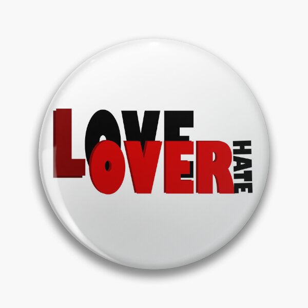 Item preview, love over hate designed and sold by Mewnew.