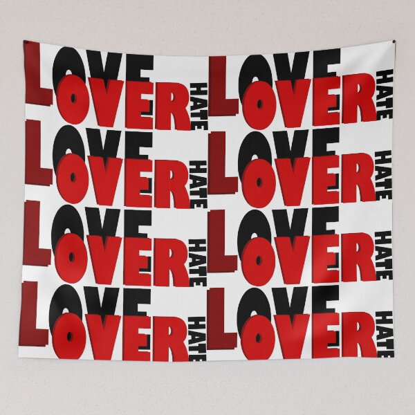 Item preview, love over hate designed and sold by Mewnew.