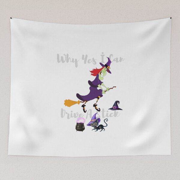 Item preview, Why Yes İ Can Drive A Stick, Witch Fly On Stick Halloween designed and sold by adembulut.