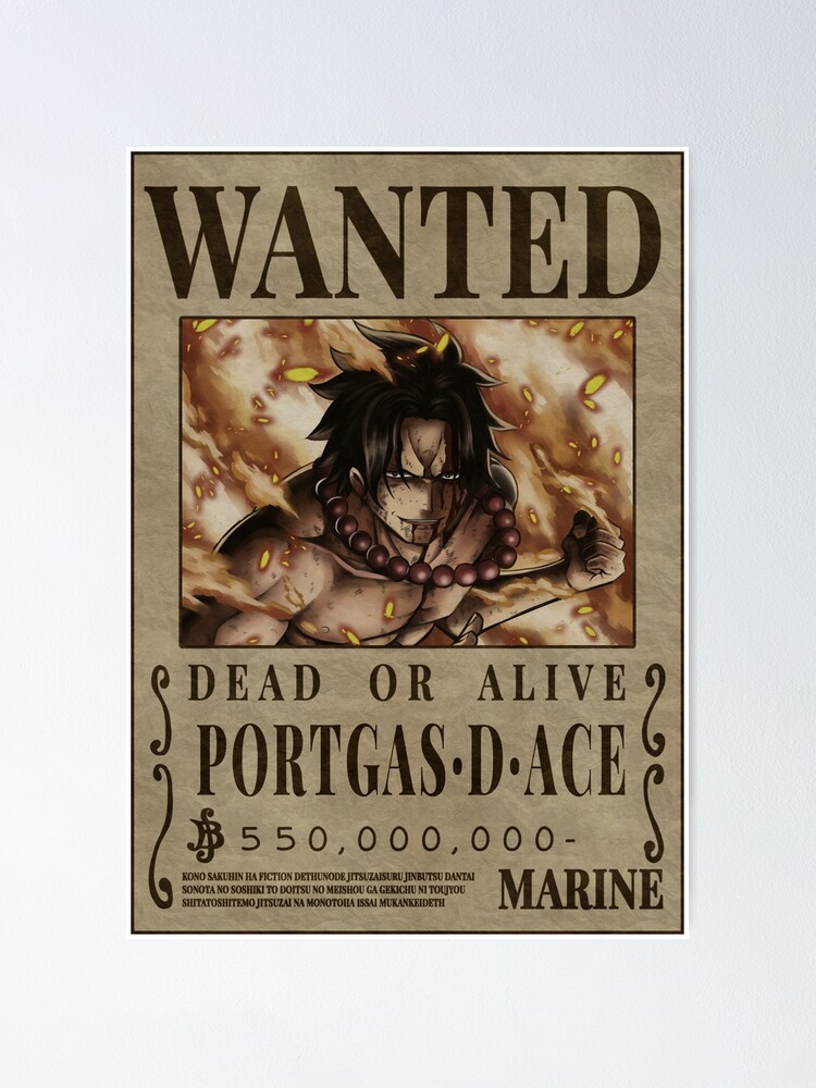 portgas d ace Poster for Sale by animervd1