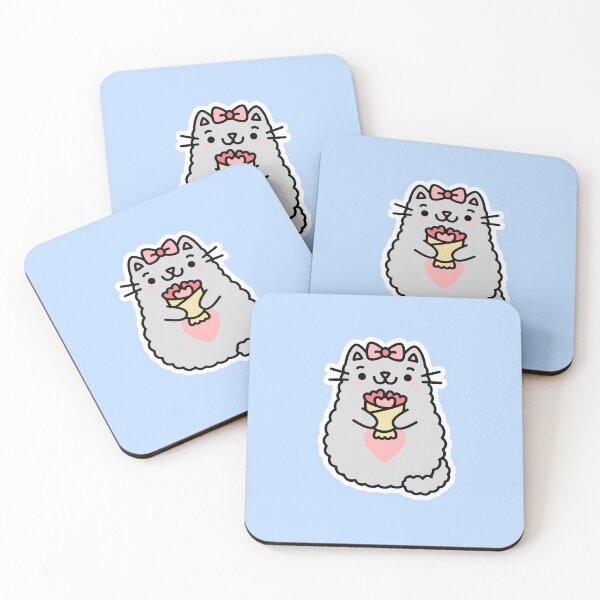 Item preview, Valentine's Mimi Cat Sticker designed and sold by Cat Stickers.