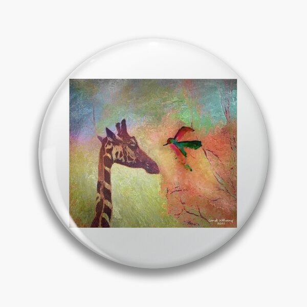 Item preview, Giraffe and Hummingbird 2021 designed and sold by cwilvang.