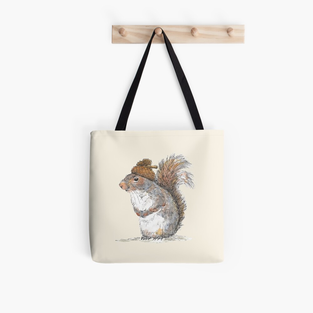 Squirrel with an Acorn Hat Tote Bag