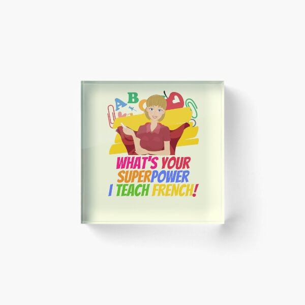Item preview, Best French Teacher Appreciation Gift  designed and sold by superteachers.