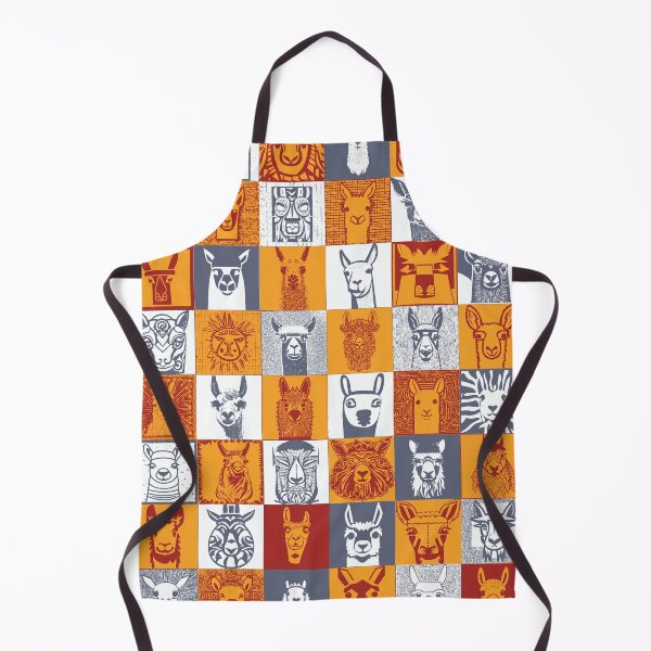 Item preview, Andean Tribal and other styles Llama Face Check Checker Pattern designed and sold by pelagio.