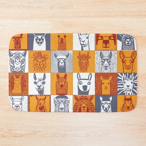 Item preview, Andean Tribal and other styles Llama Face Check Checker Pattern designed and sold by pelagio.