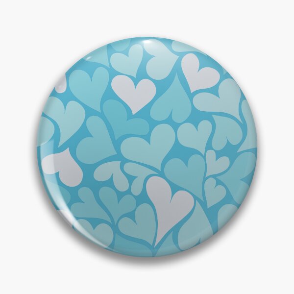 Item preview, Cute Valentine's Aquamarine Ocean Blue Hearts designed and sold by WeArePear.