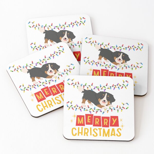 Item preview, cute bernese mountain christmas lights bernese mountain dog lover xmas designed and sold by Inspirely.