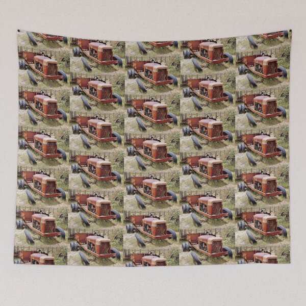 Item preview, Old Farm Vehicle with Tire Off designed and sold by Martha Sherman.