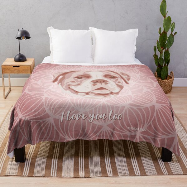 Item preview, Boxer Pink Blush Face "I love you too" designed and sold by DuFauna.
