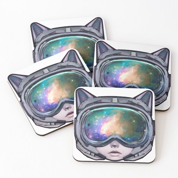 Item preview, Mecha Cat with Galaxy Edition Visor designed and sold by punchon.