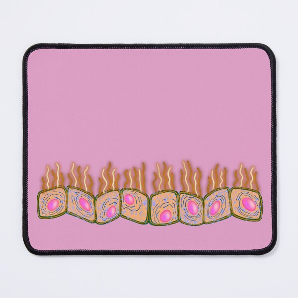 Item preview, Curly cuboid cell culture, pink background designed and sold by Osher-BioArt.