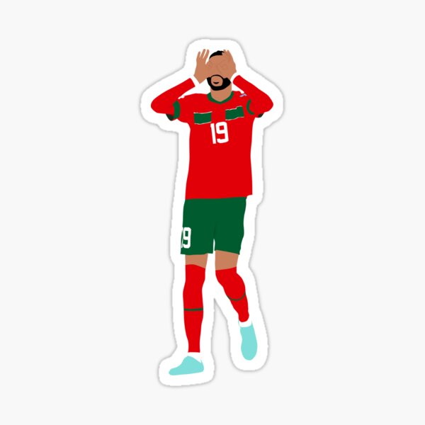 Achraf Hakimi Morocco Celebration  Sticker for Sale by lirkidmore2