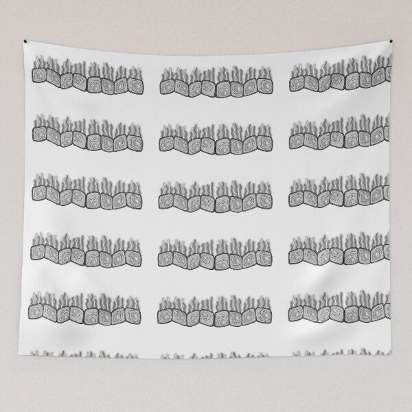 Item preview, Curly cuboid cell culture, BLACK AND WHITEversion designed and sold by Osher-BioArt.