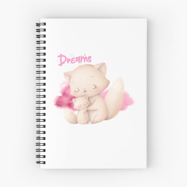 Item preview, Cuddeling Cats, Cute Fluffy Mom And Kitten Cuddeling, Pink Dreams Sleeping designed and sold by adembulut.