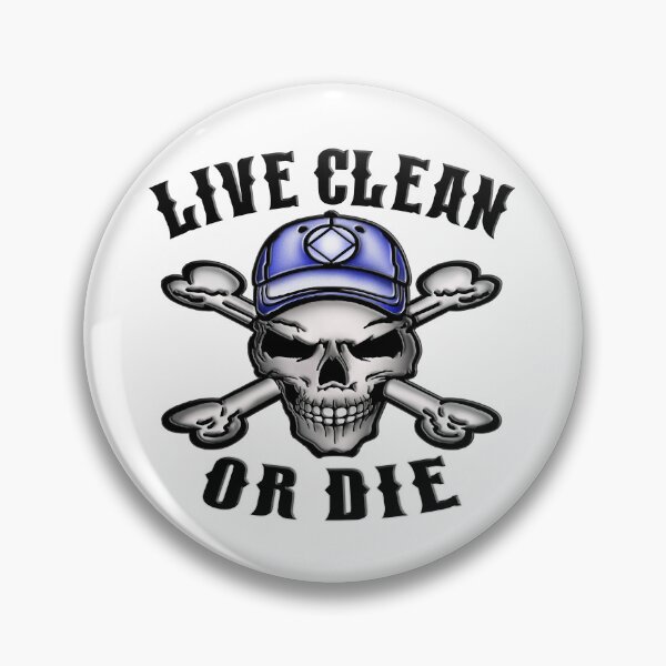 Item preview, NA Live Clean Or Die Skully designed and sold by NA-WEARS.