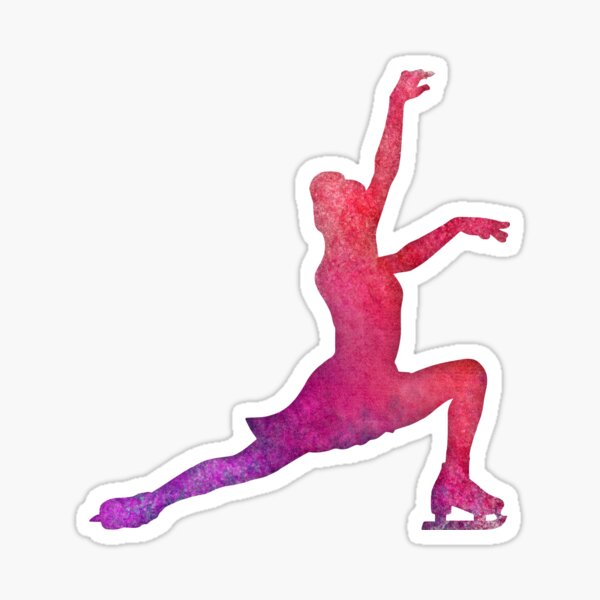 Item preview, Figure Skater Silhouette Doing a Lunge designed and sold by Mark Zajac.