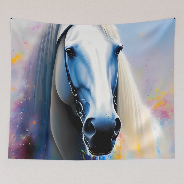 Item preview, Urban Graffiti Horse Oil Painting Splattered designed and sold by SableSyndciate.