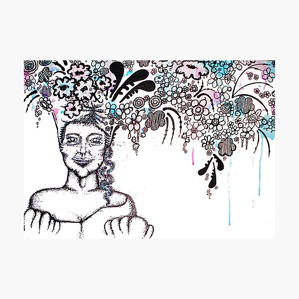 Item preview, With flowers in her hair designed and sold by muffy79.
