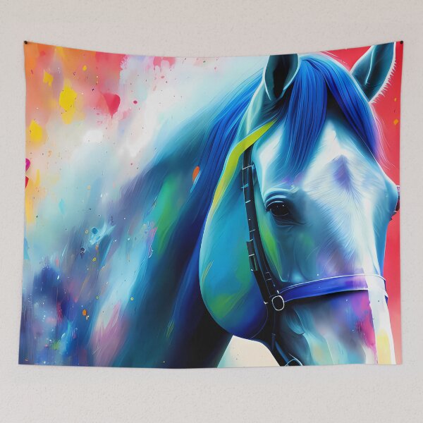 Item preview, Urban Graffiti Horse Oil Painting Splattered designed and sold by SableSyndciate.