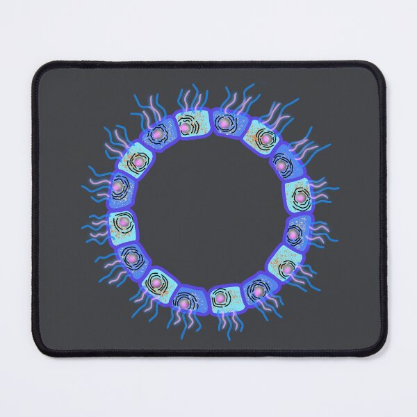 Item preview, Circular cuboid cells, GREY BACKGROUND designed and sold by Osher-BioArt.