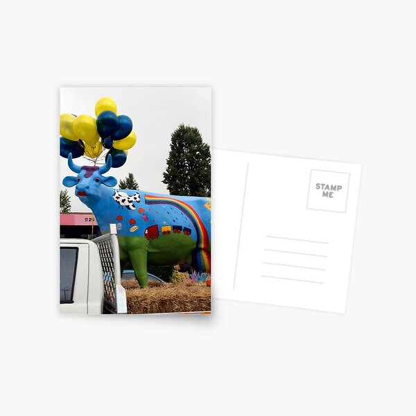 Ruby the Rainbow Cow Postcard