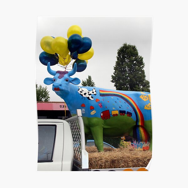 Ruby the Rainbow Cow Poster