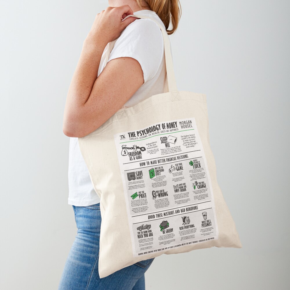 Visual Book The Psychology of Money (Morgan Housel) Tote Bag for Sale by  TKsuited
