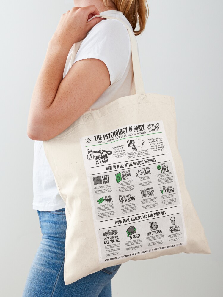 Visual Book The Psychology of Money (Morgan Housel) Tote Bag for Sale by  TKsuited