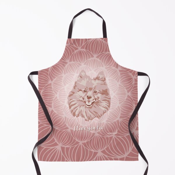 Item preview, Pomeranian Pink Blush Smiling Face "I love you too" designed and sold by DuFauna.