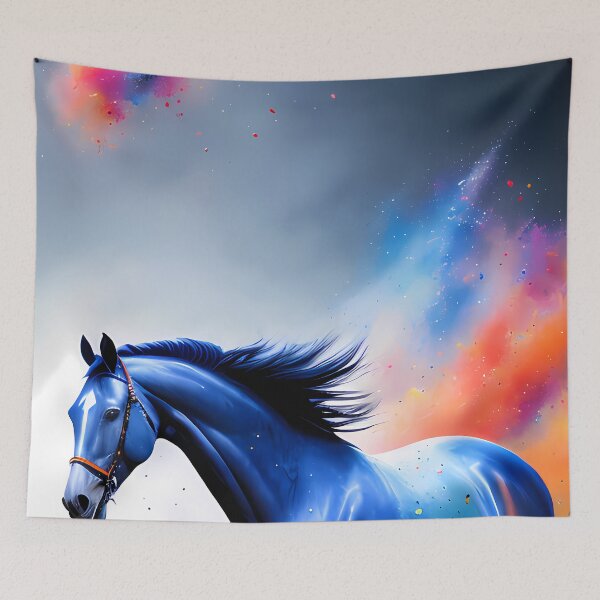 Item preview, Urban Graffiti Horse Oil Painting Splattered designed and sold by SableSyndciate.