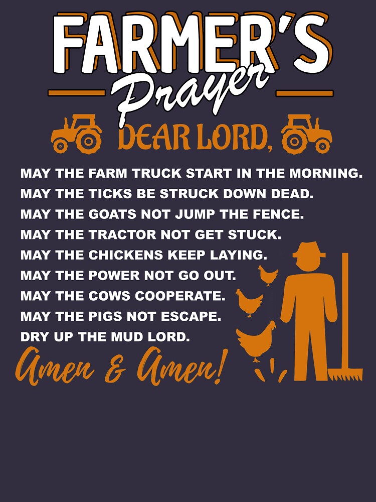 Sustainable Farming Farmer's Prayer T-Shirt by Brasil365