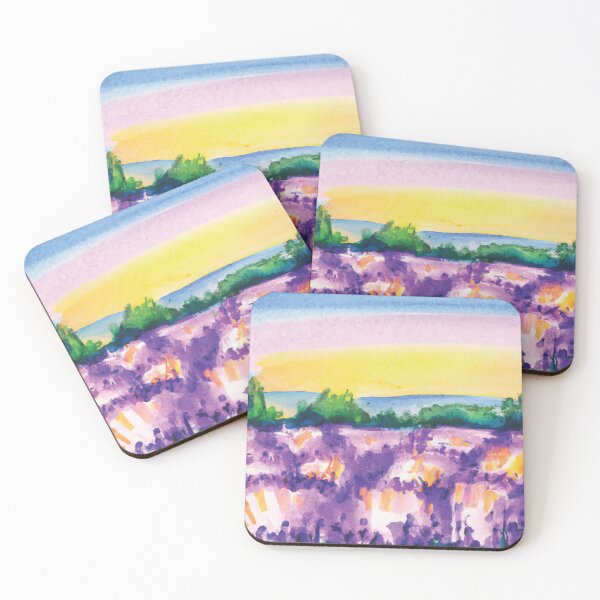 Item preview, Lavender Field Watercolor designed and sold by rpvga.