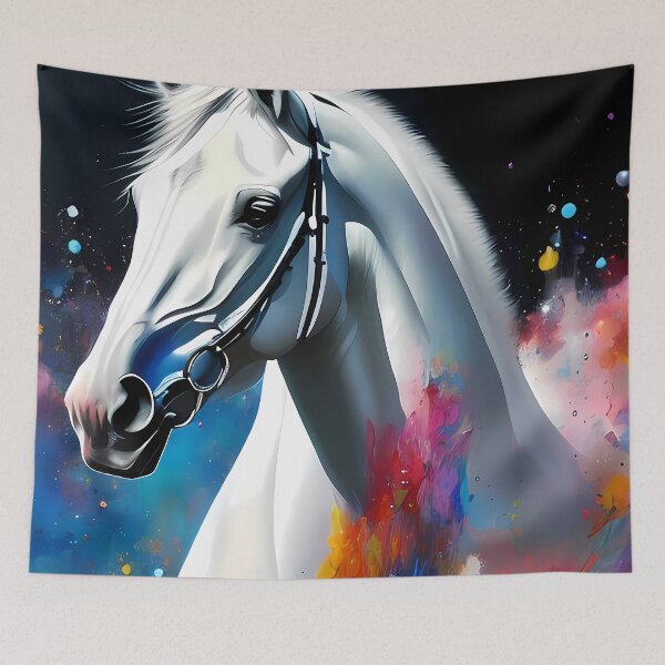 Item preview, Urban Graffiti Horse Oil Painting Splattered designed and sold by SableSyndciate.
