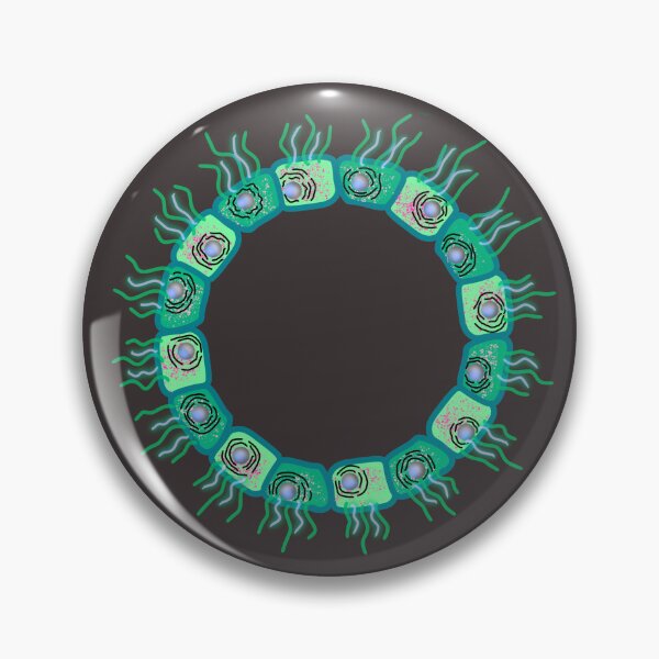 Item preview, Circular cuboid cells, GREEN VERSION, GRAY BACKGROUND designed and sold by Osher-BioArt.